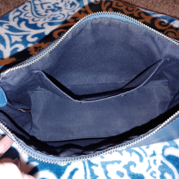 Coach Purse Teal - Picture 6 of 8